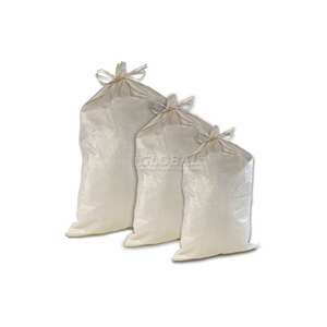 COMFITWEAR POLY SANDBAGS, 18'' X 30'', 75 LB. BAG, WHITE, 1000/PACK by Hygrade Safety Supplies