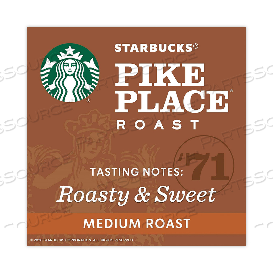 WHOLE BEAN COFFEE, PIKE PLACE ROAST, 1 LB BAG by Starbucks