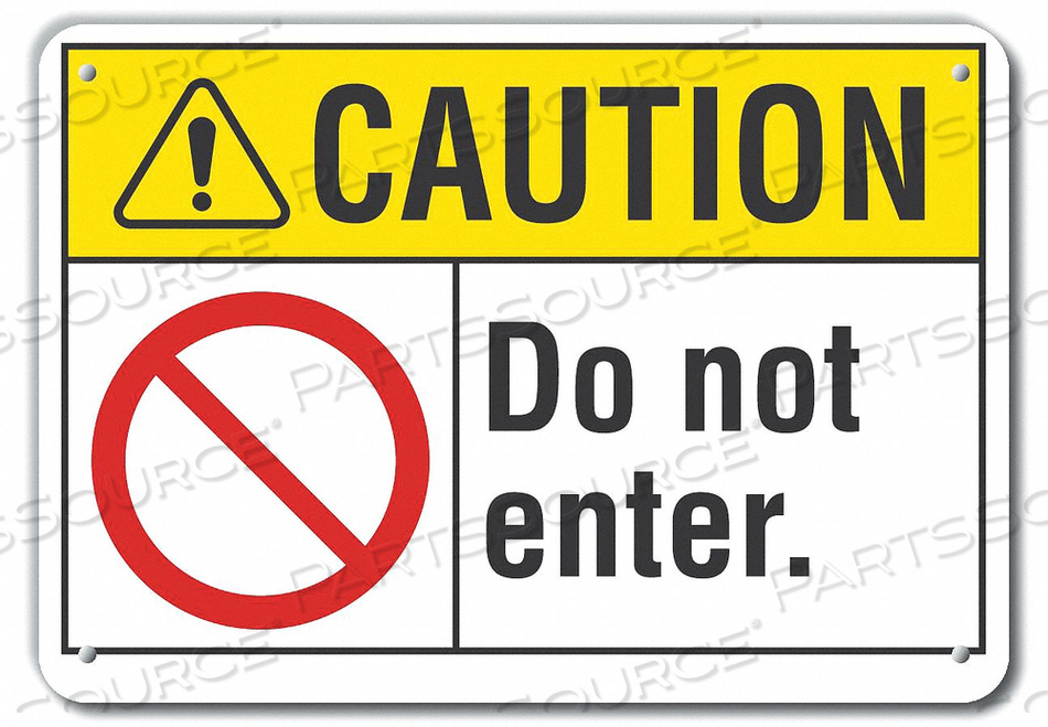 CAUTION SIGN DO NOT ENTER 7 X10 by Lyle Signs Inc. CAUTION SIGN DO NOT ENTER 7 X10 by Lyle Signs Inc.