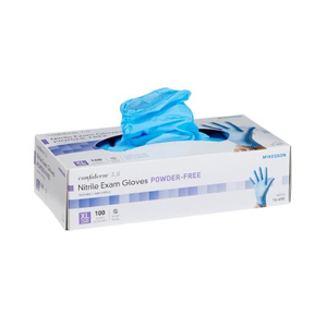 CONFIDERM® 3.8 NITRILE STANDARD CUFF LENGTH EXAM GLOVE, EXTRA LARGE, BLUE (100 PER BOX) by McKesson