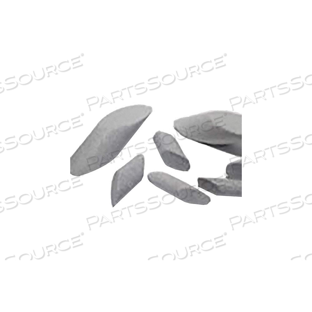 TUMBLER MEDIA, PORCELAIN, TRIANGLE, POLISHED FINISH, 50 LB by Vibra Finish