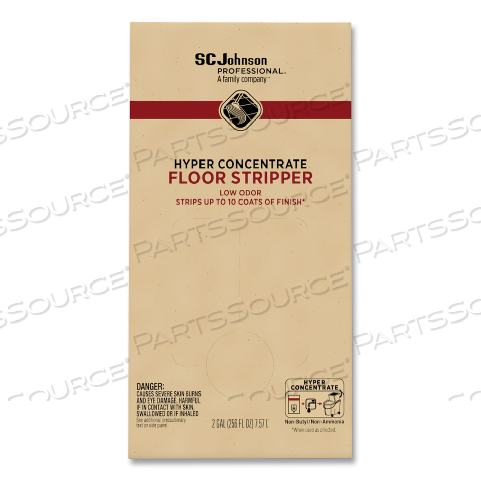 HYPER CONCENTRATE FLOOR STRIPPER, LOW ODOR, 2 GAL BAG-IN-BOX by SC Johnson HYPER CONCENTRATE FLOOR STRIPPER, LOW ODOR, 2 GAL BAG-IN-BOX by SC Johnson