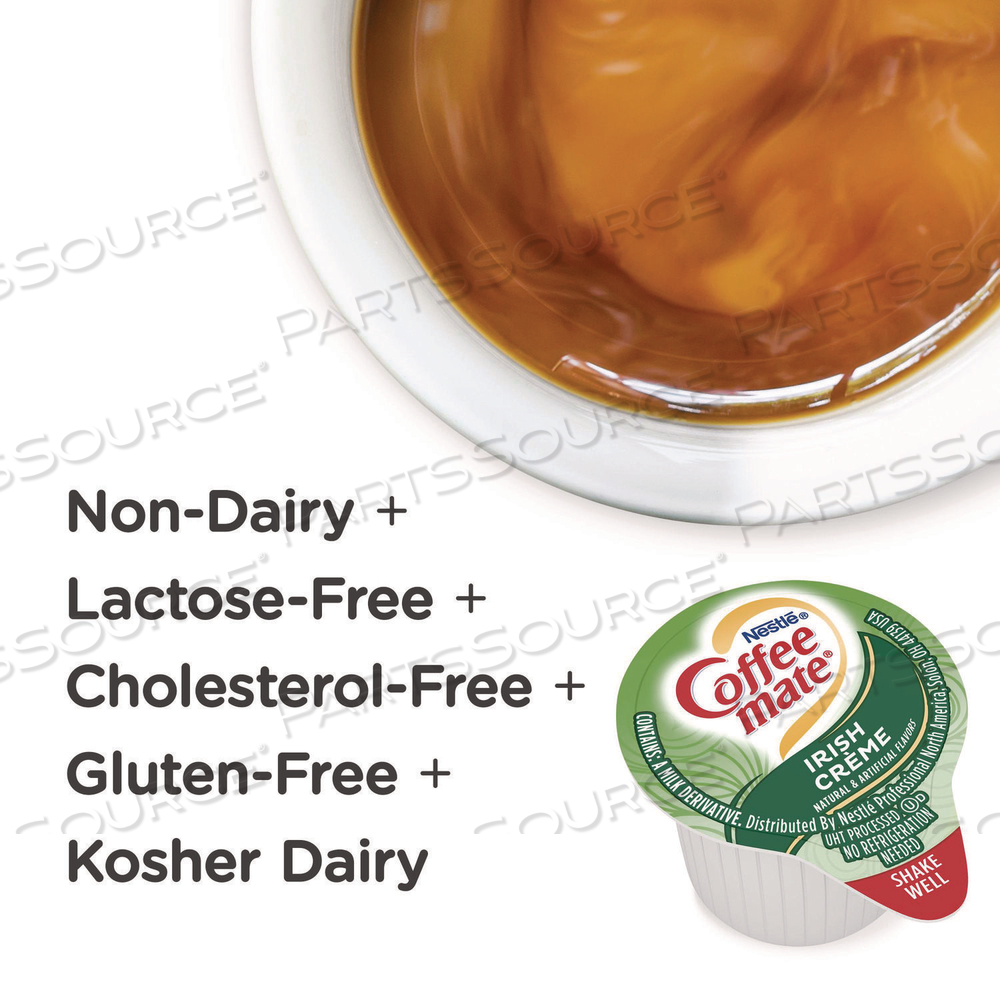 LIQUID COFFEE CREAMER, IRISH CREME, 0.38 OZ MINI CUPS by Coffee-Mate LIQUID COFFEE CREAMER, IRISH CREME, 0.38 OZ MINI CUPS by Coffee-Mate