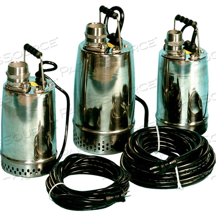 AMT SUBMERSIBLE PUMP, 2" OUT, 304 STAINLESS STEEL, SIC/CAR/CER SEAL, 1HP, 115V, 10 AMPS 