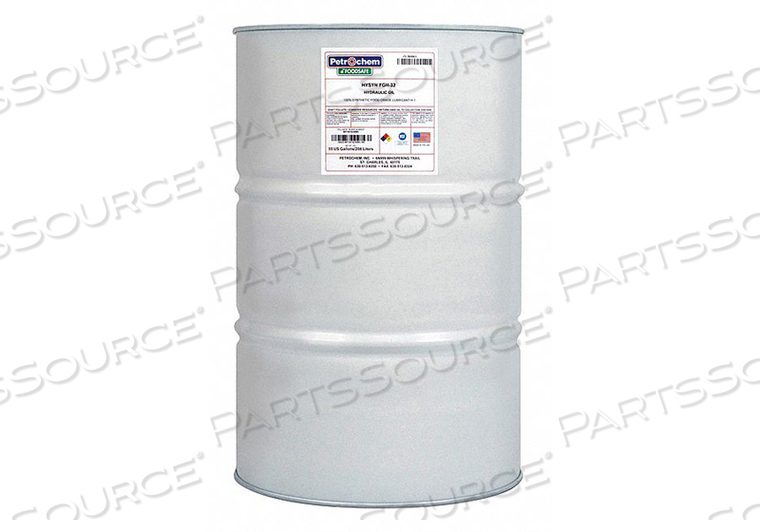 SYN HYDRAULIC OIL FOOD GRADE 55GAL ISO32 by Petrochem