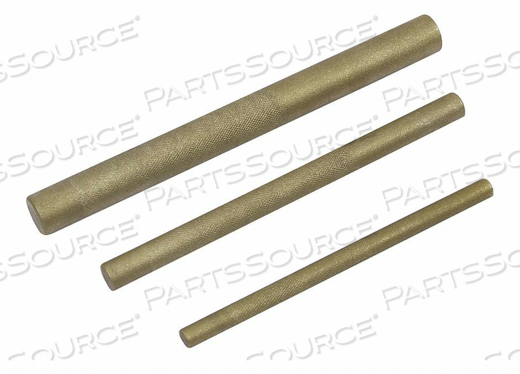 DRIFT PUNCH SET, SET TYPE PUNCH SET, TYPES INCLUDED BRASS DRIFT PUNCH, NUMBER OF PIECES 3, BLADE TIP SHAPE STRAIGHT, INCLUDES HANDLE NO, CHI by Westward DRIFT PUNCH SET, SET TYPE PUNCH SET, TYPES INCLUDED BRASS DRIFT PUNCH, NUMBER OF PIECES 3, BLADE TIP SHAPE STRAIGHT, INCLUDES HANDLE NO, CHI by Westward