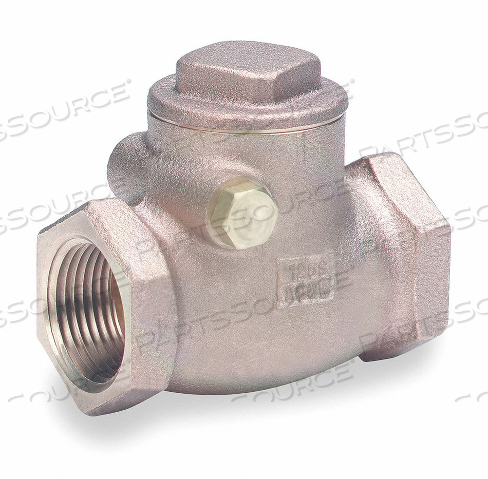 SWING CHECK VALVE BRONZE 1-1/4 FNPT by Milwaukee Valve SWING CHECK VALVE BRONZE 1-1/4 FNPT by Milwaukee Valve