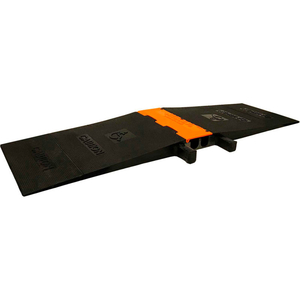 MIGHTYGUARD 2 CHANNEL HD ADA CABLE PROTECTOR, 2" CHANNEL, BLACK/ORANGE by Elasco Products.