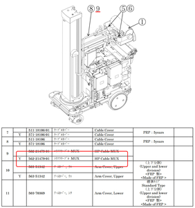HEAT CABLE FOR MUX by Shimadzu Medical Systems