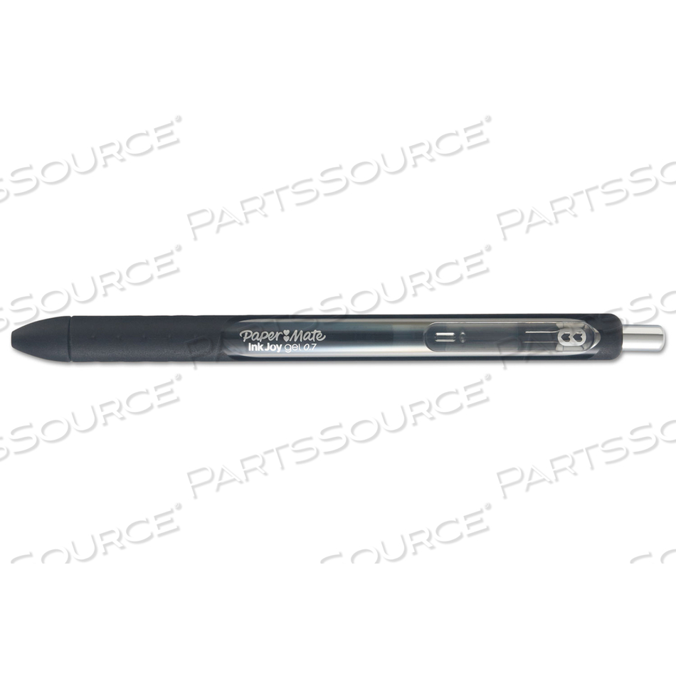INKJOY GEL RETRACTABLE PEN, 0.7MM, BLACK INK, DOZEN by Paper Mate