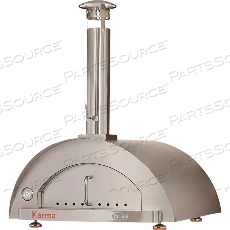 KARMA 42 INCH, WOOD FIRED PIZZA OVEN, STAINLESS STEEL (OVEN ONLY) 