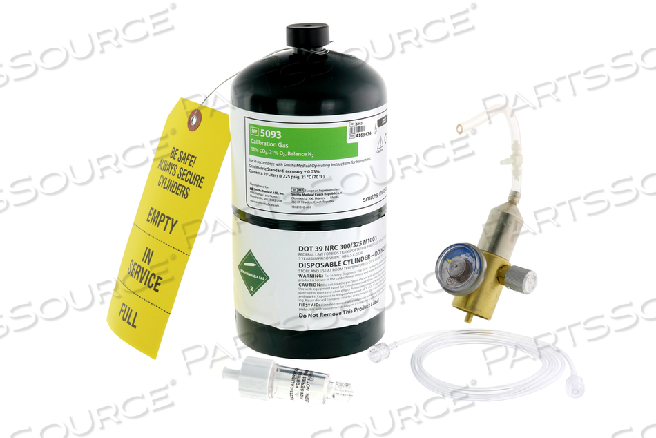 PATIENT MONITORING KIT, LATEX-FREE LATEX/LATEX-FREE, FOR ETCO2 CALIBRATION GAS, CALIBRATION GAS FLOW REGULATOR WITH GAUGE 8061 / 8211 / 8223 