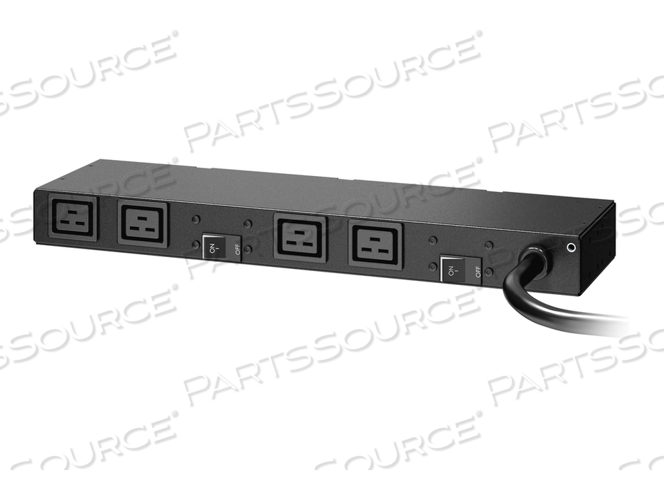 RACK PDU, BASIC, 0U/1U, 208V, 30A, (4) C19 by APC / American Power Conversion