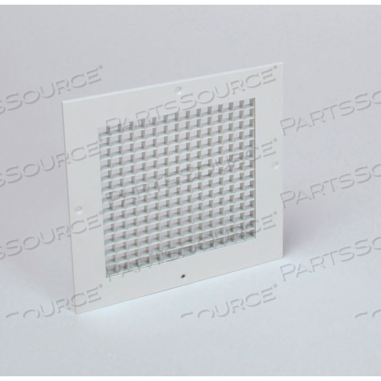 EGGCRATE RETURN GRILLE, SURFACE MOUNT, 12" X 12", WHITE, PK5 by American Louver