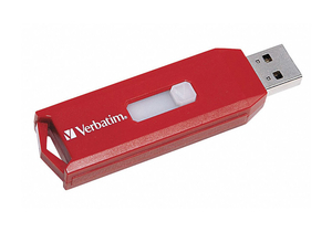 STORE 'N' GO USB FLASH DRIVE 8 GB RED by Verbatim