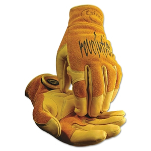 1828 REVOLUTION COW GRAIN UNLINED TIG/MIG WELDING GLOVES, LARGE, TAN/GOLD, HOOK-AND-LOOP by Caiman 1828 REVOLUTION COW GRAIN UNLINED TIG/MIG WELDING GLOVES, LARGE, TAN/GOLD, HOOK-AND-LOOP by Caiman