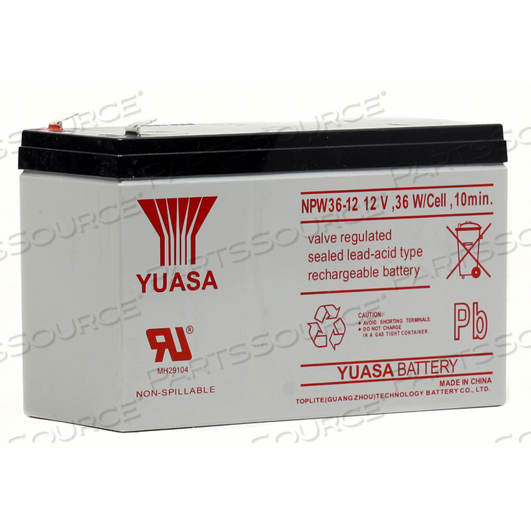 UPS REPLACEMENT RECHARGEABLE BATTERY, 100/110/120 VAC, 220/230/240 V INPUT/OUTPUT, 7 AH, LEAD ACID, 7 MIN CHARGING, 2200 VA/1320 W, 6.7 IN X 17.6 