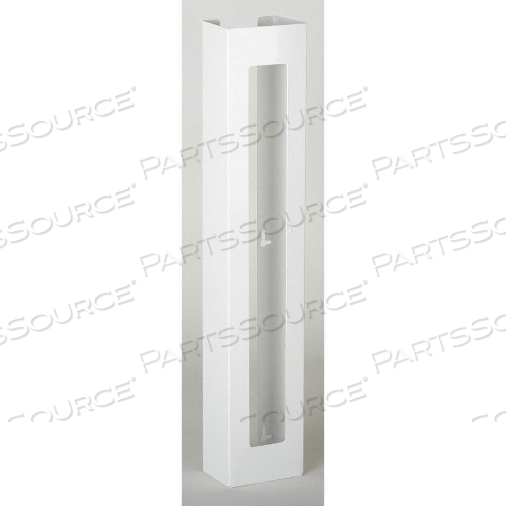 VERTICAL GLOVE DISPENSER, 3 BOXES, POWDER-COATED STEEL, WHITE, 30 IN HT, 5 1/2 IN WD by Approved Vendor VERTICAL GLOVE DISPENSER, 3 BOXES, POWDER-COATED STEEL, WHITE, 30 IN HT, 5 1/2 IN WD by Approved Vendor