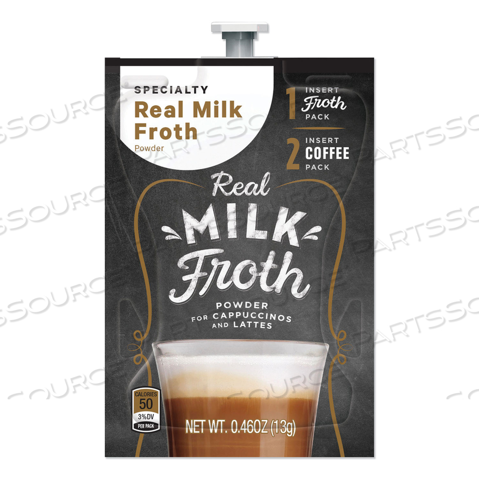 FLAVIA REAL MILK FROTH FRESHPACKS, 0.46 OZ PACKET, 72 PACKETS/CARTON 