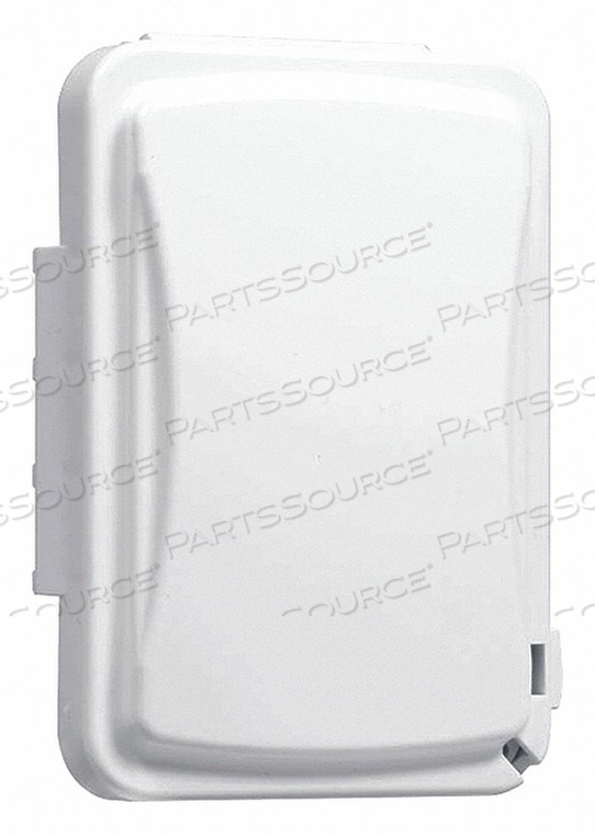 WHILE IN USE WEATHERPROOF COVER, BODY MATERIAL POLYCARBONATE, MOUNTING ORIENTATION HORIZONTAL OR VERTICAL, RECEPTACLE TYPE AND ROUNDS, DUPLE by Taymac