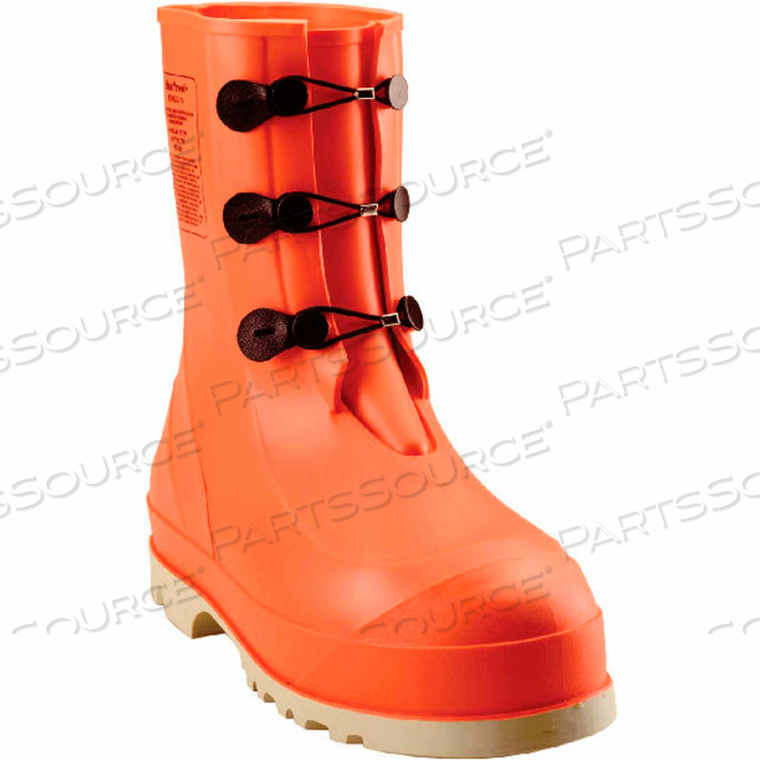 82330 HAZPROOF STEEL TOE BOOTS, ORANGE/CREAM, SURE GRIP OUTSOLE, SIZE 11 by Tingley Rubber