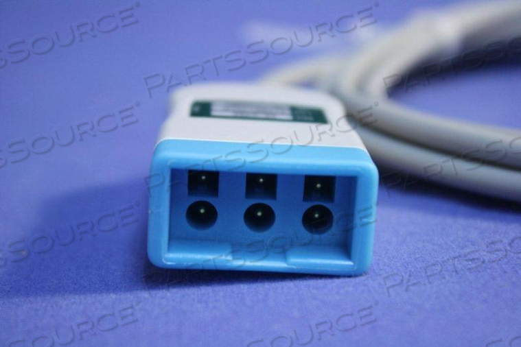 3 LEAD TWIN PIN SHIELDED ECG TRUNK CABLE 