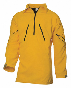 WILDLAND FIRE SHIRT L YELLOW ZIPPER by Coaxsher