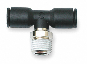 MALE TEE TUBE 6MM PIPE 1/4 IN PK10 by Legris