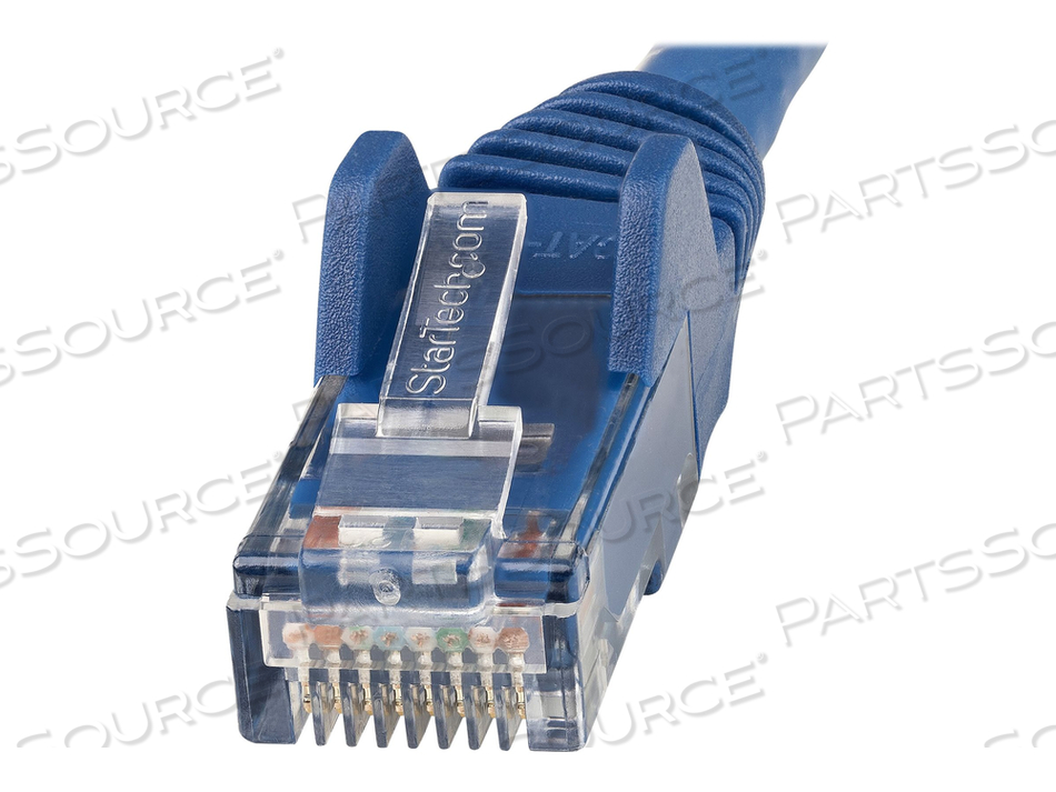 15FT (4.6M) LSZH CAT6 ETHERNET CABLE, 10 GIGABIT SNAGLESS RJ45 100W POE PATCH CORD, CAT 6 10GBE UTP NETWORK CABLE W/STRAIN RELIEF, BLUE/FLUK by StarTech.com Ltd.