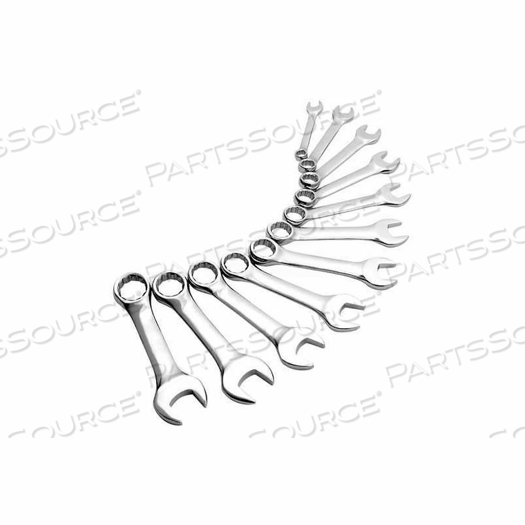 11 PC. FULL POLISH 3/8"-1" SAE STUBBY COMBINATION WRENCH SET W/ CARRY CASE by Sunex Tools 11 PC. FULL POLISH 3/8"-1" SAE STUBBY COMBINATION WRENCH SET W/ CARRY CASE by Sunex Tools