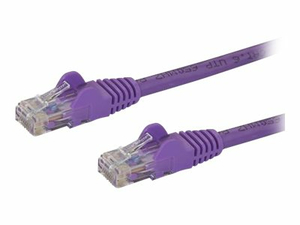 4 FT PURPLE CAT6 / CAT 6 SNAGLESS ETHERNET PATCH CABLE 4FT - PATCH CABLE - RJ-45 (M) TO RJ-45 (M) - 4 FT - UTP - CAT 6 - MOLDED, SNAGLESS - PURPLE by StarTech.com Ltd. 4 FT PURPLE CAT6 / CAT 6 SNAGLESS ETHERNET PATCH CABLE 4FT - PATCH CABLE - RJ-45 (M) TO RJ-45 (M) - 4 FT - UTP - CAT 6 - MOLDED, SNAGLESS - PURPLE by StarTech.com Ltd.
