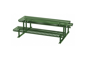 PICNIC TABLE GREEN 94 IN D 77-1/2 IN W by Graber Manufacturing