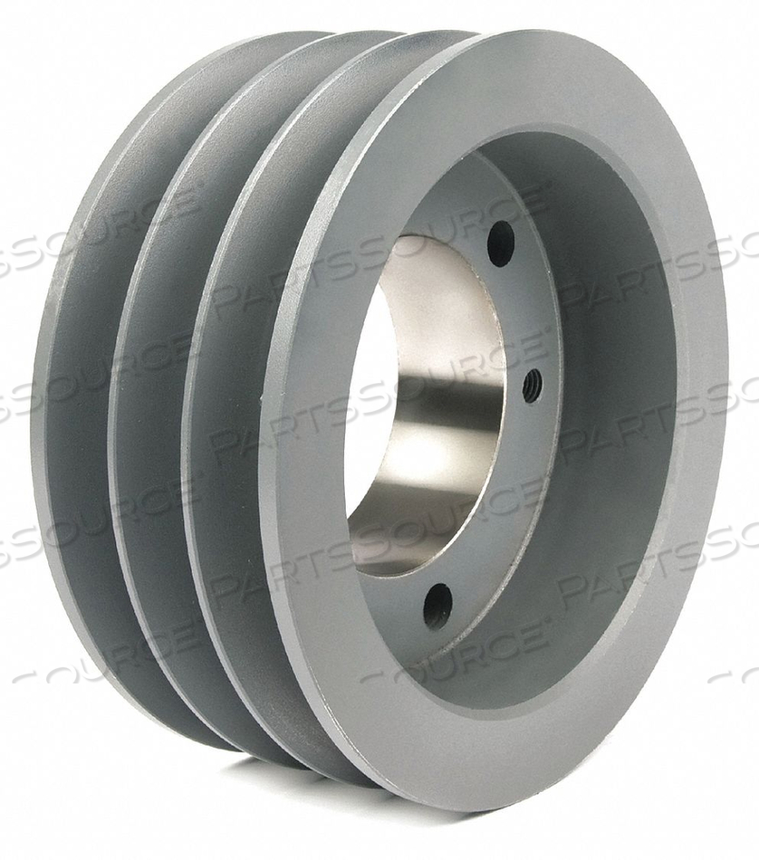 STANDARD V-BELT PULLEY, BUSHED BORE, 3 GROOVE, 5.55 IN OD, QUICK DETACHABLE by TB Wood's