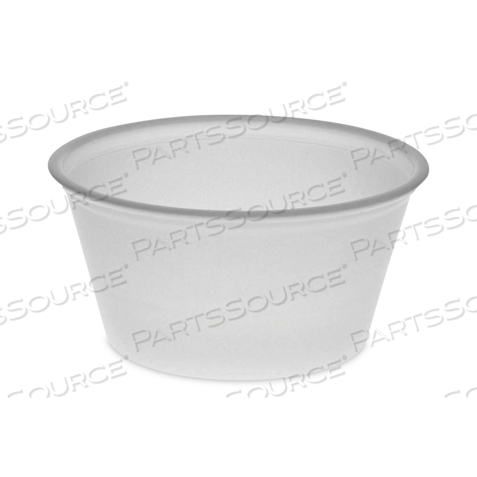 PLASTIC PORTION CUP, 2 OZ, TRANSLUCENT, 200/BAG by Pactiv