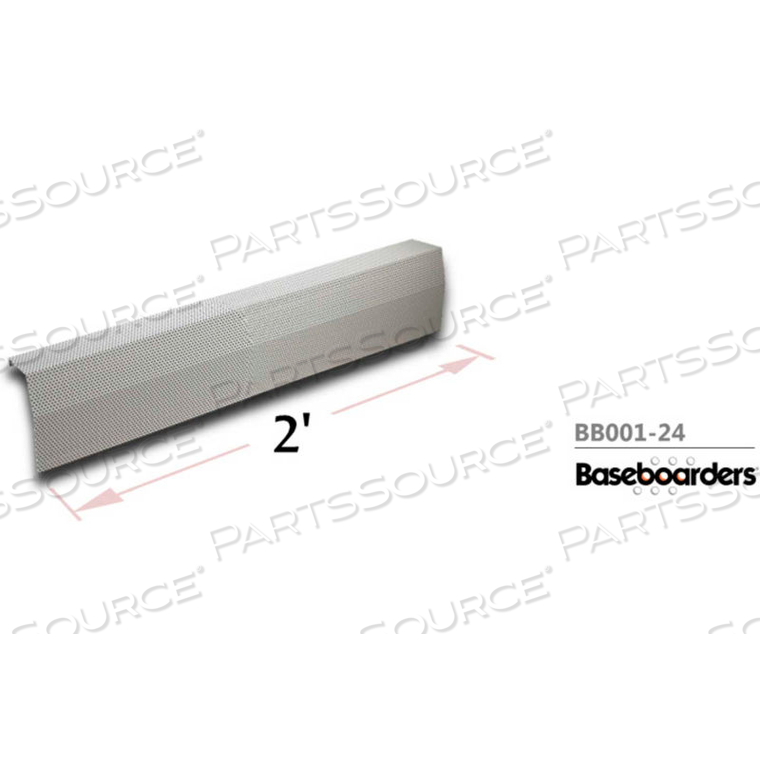 BASEBOARDERS PREMIUM SERIES 2 FT STEEL EASY SLIP-ON BASEBOARD HEATER COVER, WHITE by Buss General Partner Co. Ltd BASEBOARDERS PREMIUM SERIES 2 FT STEEL EASY SLIP-ON BASEBOARD HEATER COVER, WHITE by Buss General Partner Co. Ltd