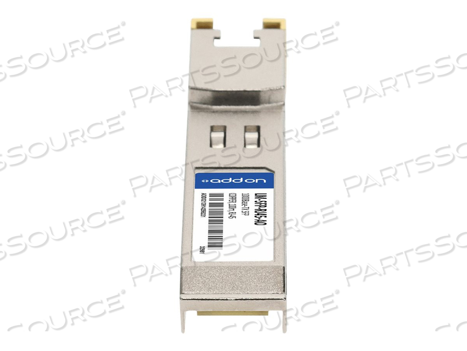 ADDON, SFP (MINI-GBIC) TRANSCEIVER MODULE (EQUIVALENT TO: KEMP LM-SFP-RJ45), GIGE, 10BASE-T, 1000BASE-TX, 100BASE-TX, RJ-45, UP TO 328 FT, T by ADDON ADDON, SFP (MINI-GBIC) TRANSCEIVER MODULE (EQUIVALENT TO: KEMP LM-SFP-RJ45), GIGE, 10BASE-T, 1000BASE-TX, 100BASE-TX, RJ-45, UP TO 328 FT, T by ADDON