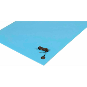 ANTI-STAT P.O.P. WORKSURFACE MAT 1/4" THICK 3' X 40' BLUE by Notrax