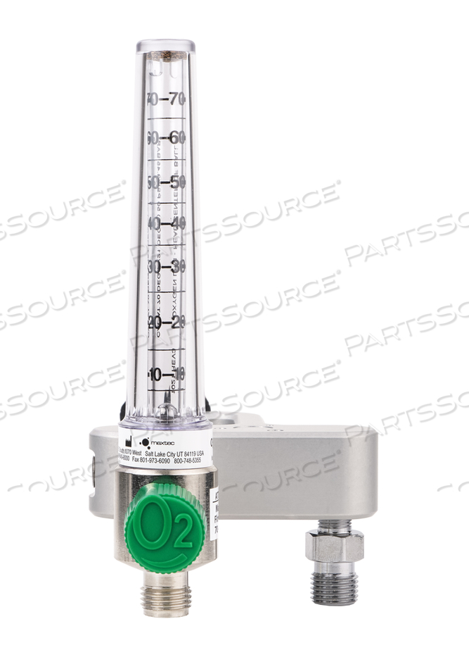 FLOW METER MANIFOLD, 4 POSITIONS, ACRYLIC, 100 PSI, 0 TO 70 LPM FLOW, SINGLE, HIGHLY ACCURATE NEEDLE VALVE by Maxtec