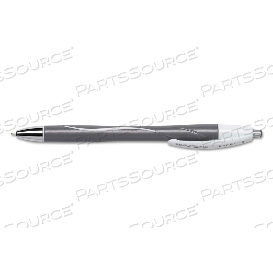 GLIDE EXACT BALLPOINT PEN, RETRACTABLE, FINE 0.7 MM, BLACK INK, BLACK BARREL by BIC GLIDE EXACT BALLPOINT PEN, RETRACTABLE, FINE 0.7 MM, BLACK INK, BLACK BARREL by BIC