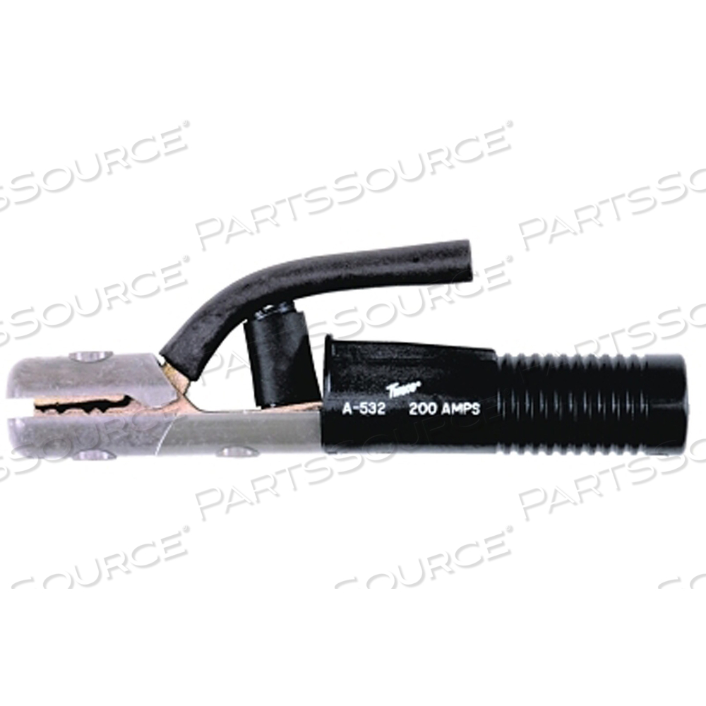 TONG ELECTRODE HOLDER, 200 A, COPPER ALLOY, FOR BALL POINT-2/0, 5/32 IN CAPACITY by Tweco
