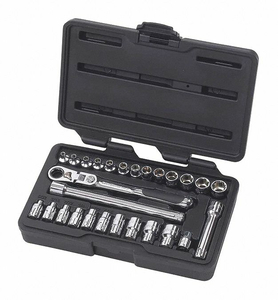 27 PIECE 6 POINT STANDARD SAE/METRIC MECHANICS TOOL SET by Gearwrench