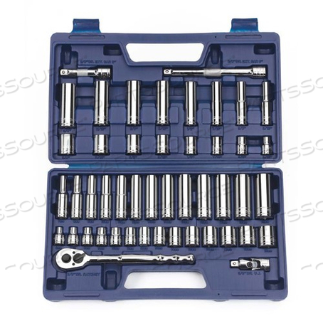 50666 WILLIAMS 3/8" DRIVE SAE SOCKET SET,MM,47 PC by Snap-on Incorporated
