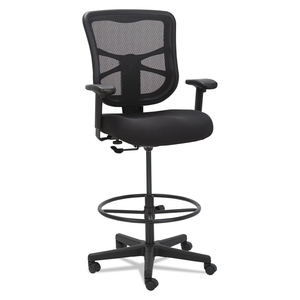 ALERA ELUSION SERIES MESH STOOL, SUPPORTS UP TO 275 LB, 22.6" TO 31.6" SEAT HEIGHT, BLACK by Alera