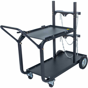 HEAVY DUTY SINGLE/DUAL BOTTLE WELDING CART by Metal Man Work Gear