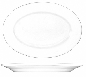 PLATTER 10-3/8X7-1/4 EUROPEAN WHT PK24 by ITI PLATTER 10-3/8X7-1/4 EUROPEAN WHT PK24 by ITI
