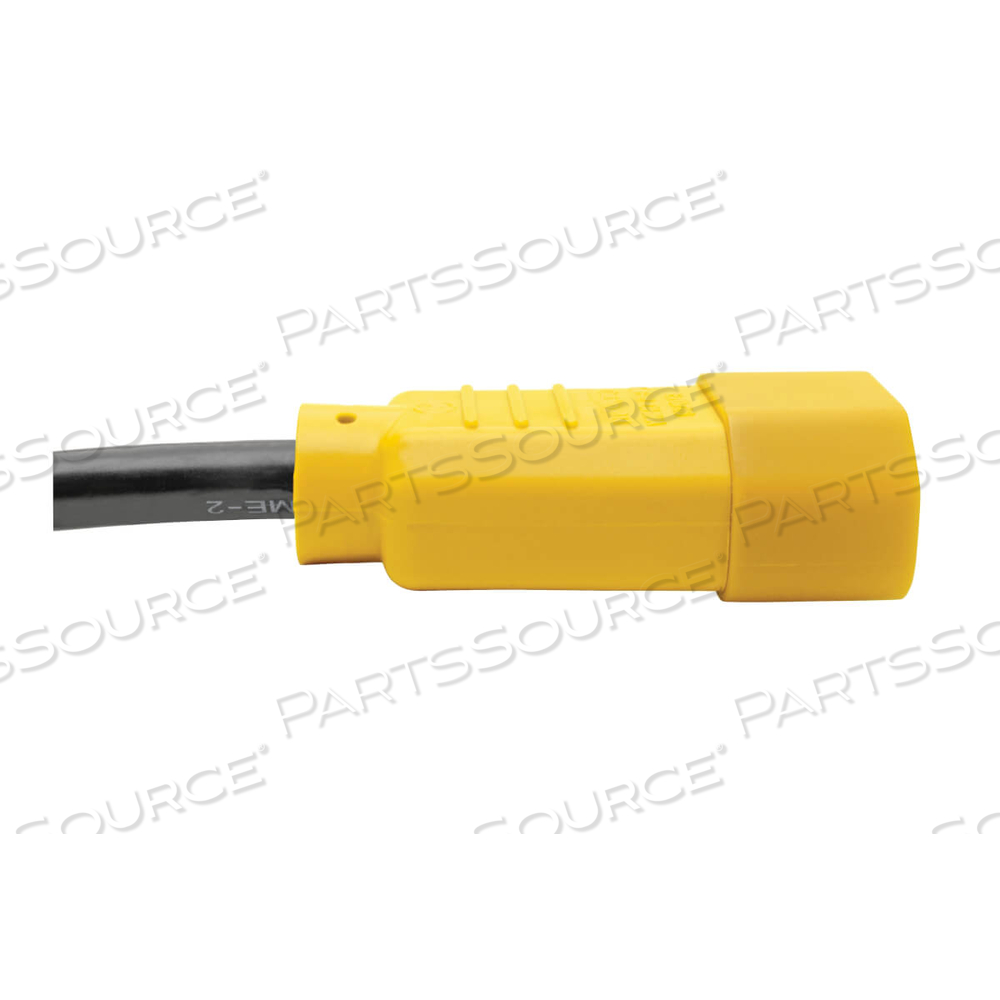 POWER CORD, 6 FT, 15 A, 100 - 250 V, 14 AWG, IEC 320-C14 TO IEC 320-C13, BLACK by Tripp Lite