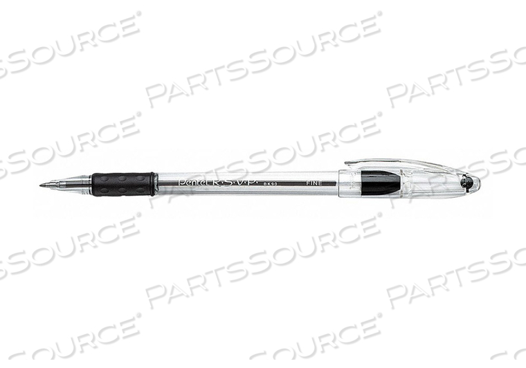 BALLPOINT PENS BLACK PK12 by Pentel of America