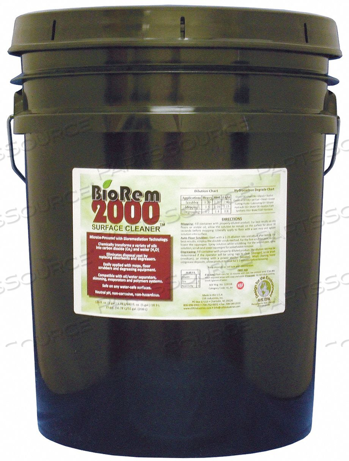 SURFACE CLEANER - 5 GALLON PAIL by Biorem-2000