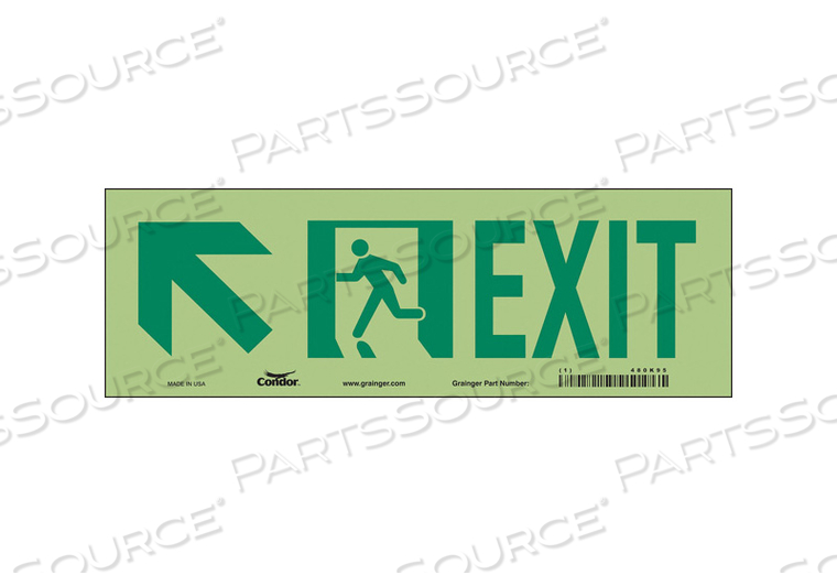 SAFETY SIGN EXIT 7 X21 