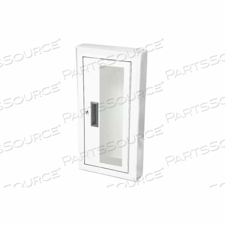 FIRE-RATED FIRE EXTINGUISHER CABINET, FULL ACRYLIC WINDOW, SAF-T-LOK, SEMI-RECESSED 6"D, 4" ROLLED by Activar Construction Products Group FIRE-RATED FIRE EXTINGUISHER CABINET, FULL ACRYLIC WINDOW, SAF-T-LOK, SEMI-RECESSED 6"D, 4" ROLLED by Activar Construction Products Group